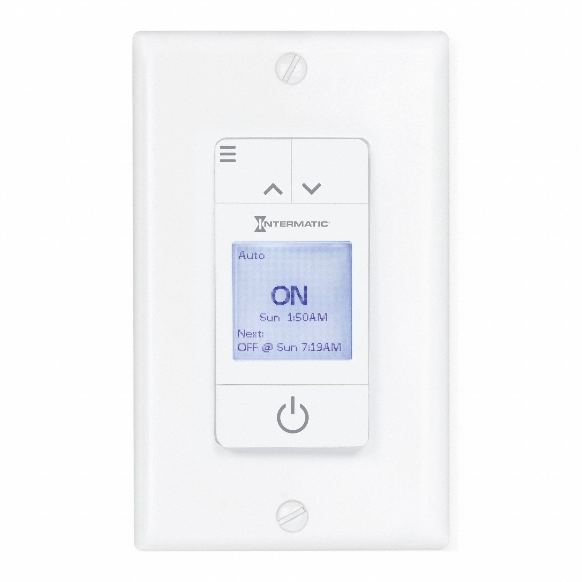 Countdown Timer: 7 day Max, 1 min Min, SPST-NO, 120V AC, No Wall Plate Included, White