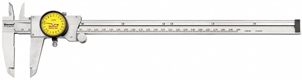 DIAL CALIPER, STANDARD LETTER OF CERTIFICATION (SLC), 300MM YELLOW DIAL