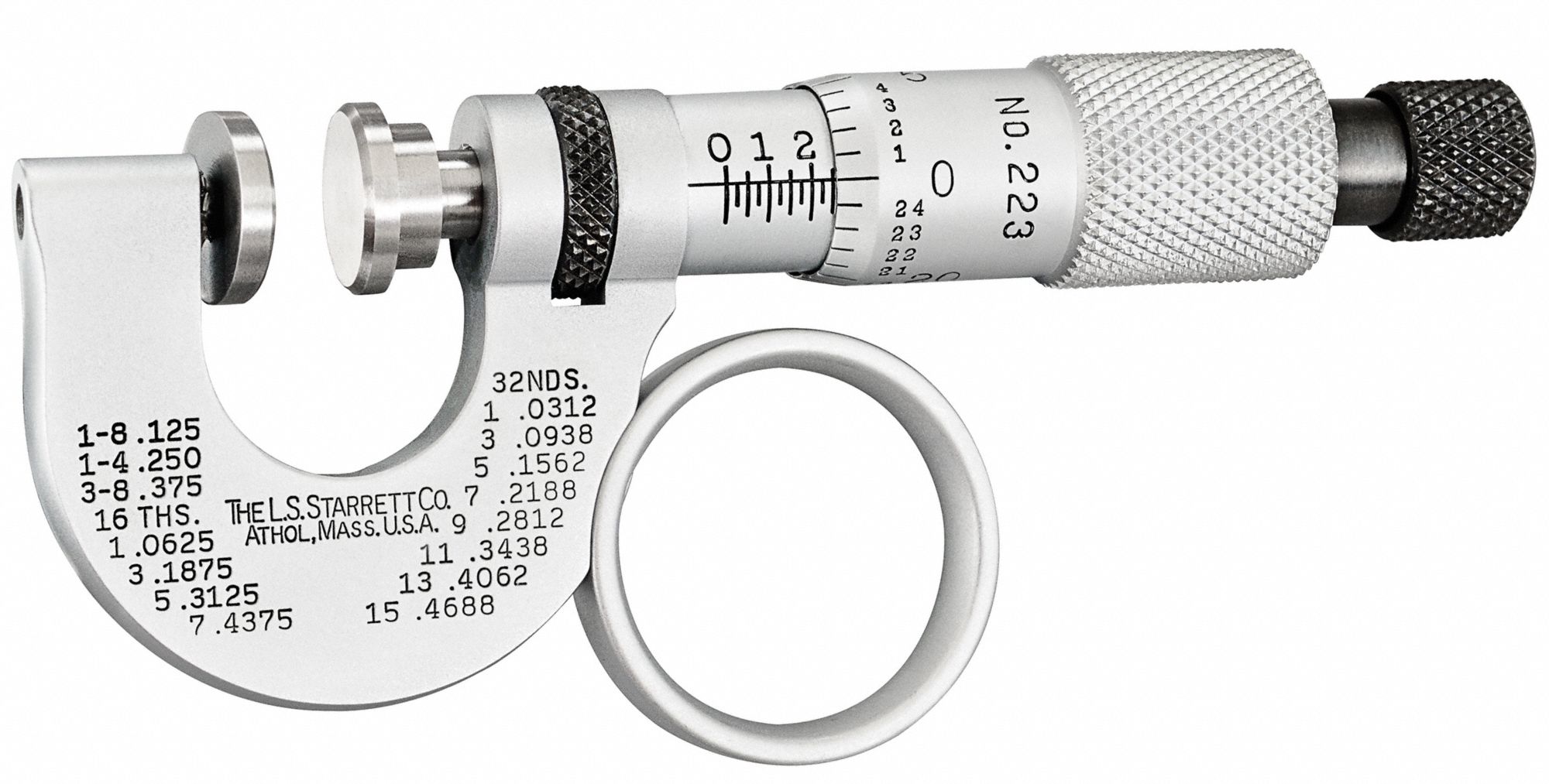 MICROMETER-PAPER W/RS + LN  0-11/32