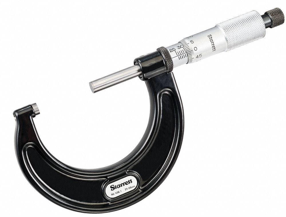 OUTSIDE MICROMETER, CAL PROP 65, CASE INCLUDED, 25-50MM
