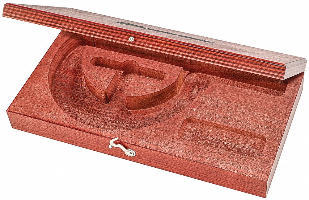 ÉTUI DE MICROMÈTRE, BOIS, 4 PO, POUR STARRETT