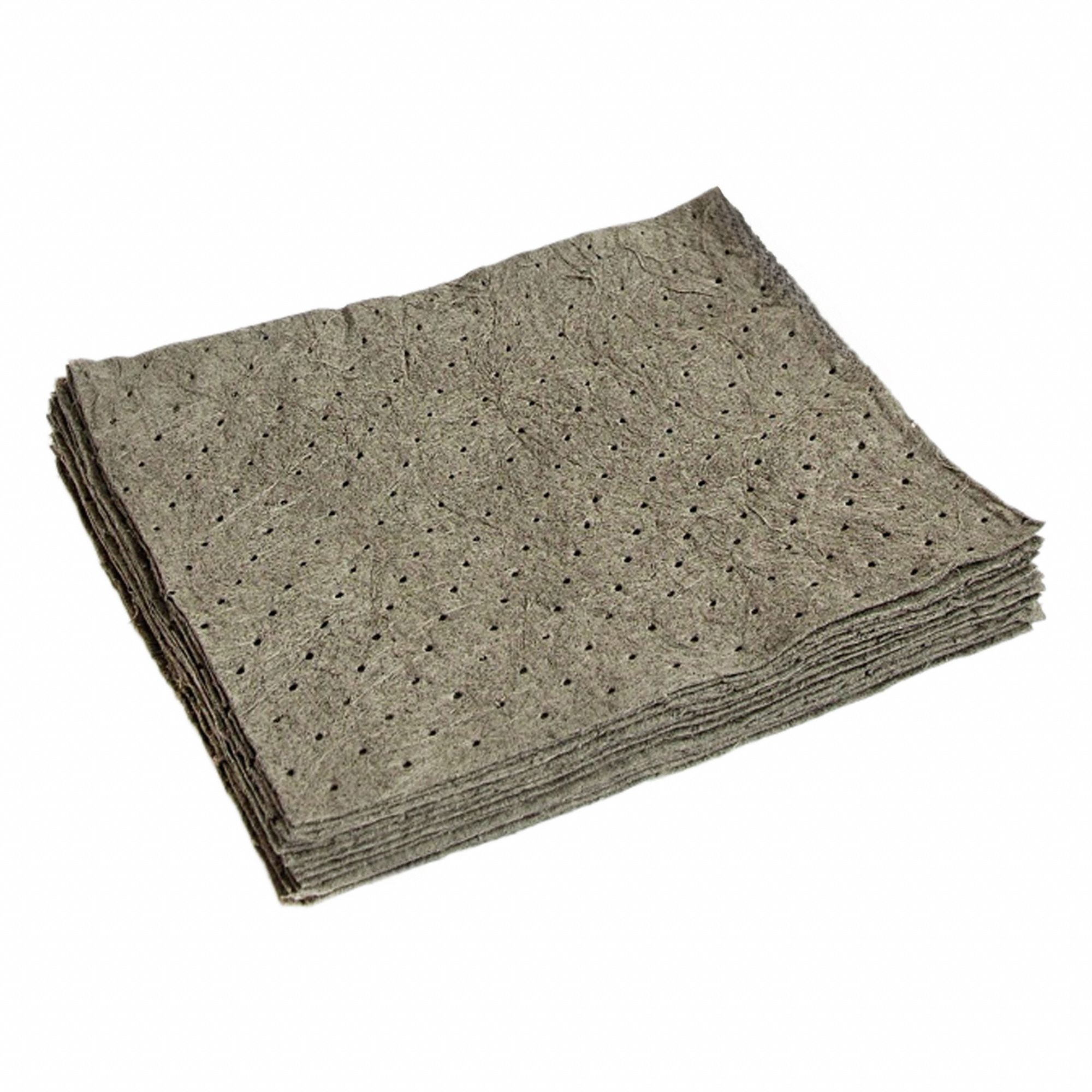 Absorbent Pad, Universal, Gray, PK100