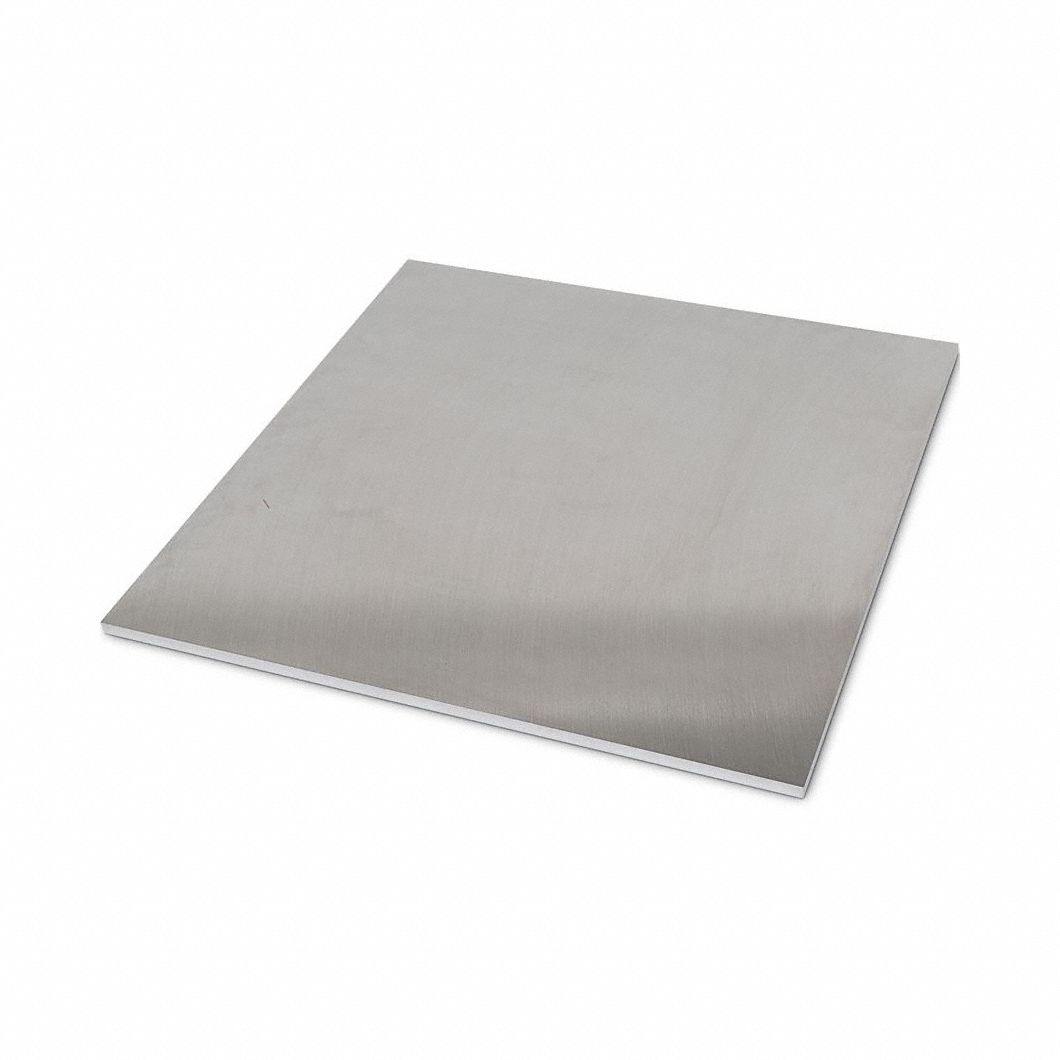 StainlessSteelPrecisionBlank, 10in-L: 304, 0.19 in Thick, 10 in x 10 in Nominal Size (WxL), Annealed