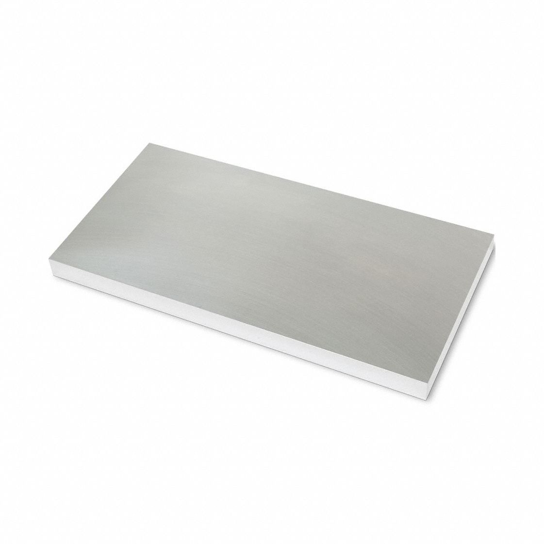StainlessSteelPrecisionBlank, 24in-L: 304, 0.5 in Thick, 12 in x 24 in Nominal Size (WxL), Annealed