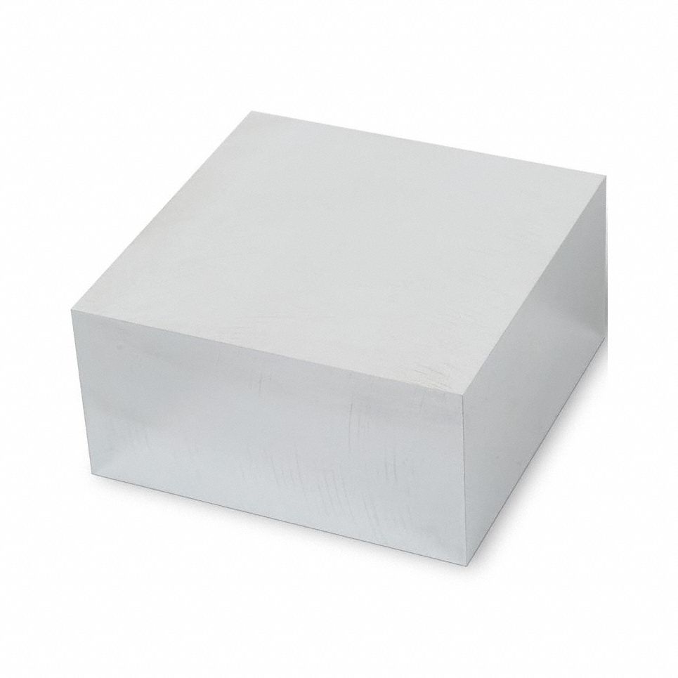 StainlessSteelPrecisionBlank, 2in-L: 316, 1 in Thick, 2 in x 2 in Nominal Size (WxL), ±0.002 in