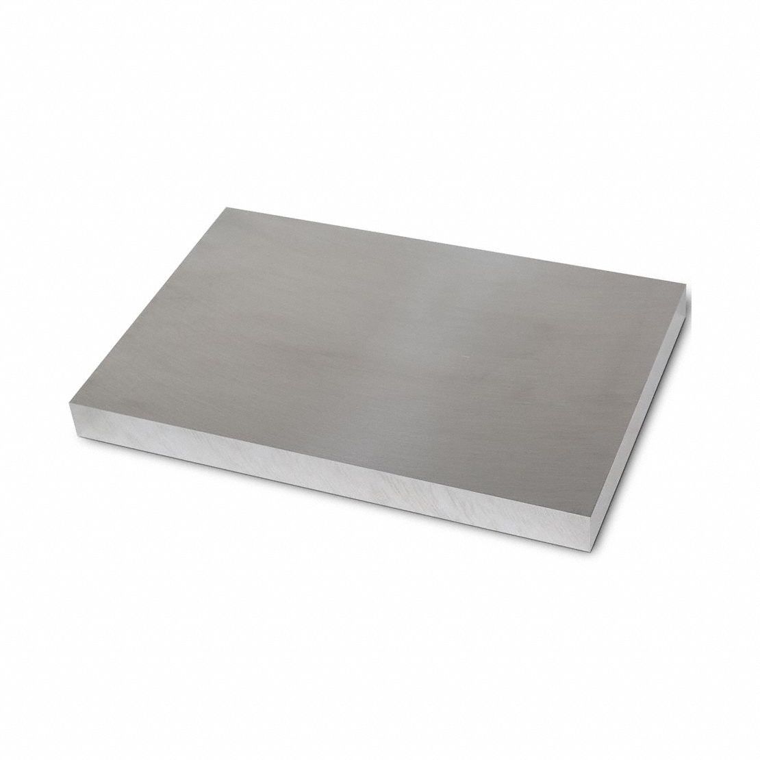 StainlessSteelPrecisionBlank, 12in-L: 304, 1 in Thick, 8 in x 12 in Nominal Size (WxL), Annealed