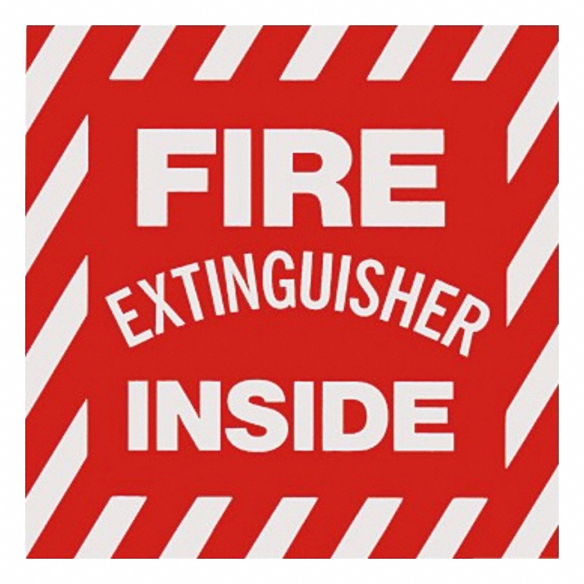 SIGN FIRE EXT INSIDE 4X4 SS