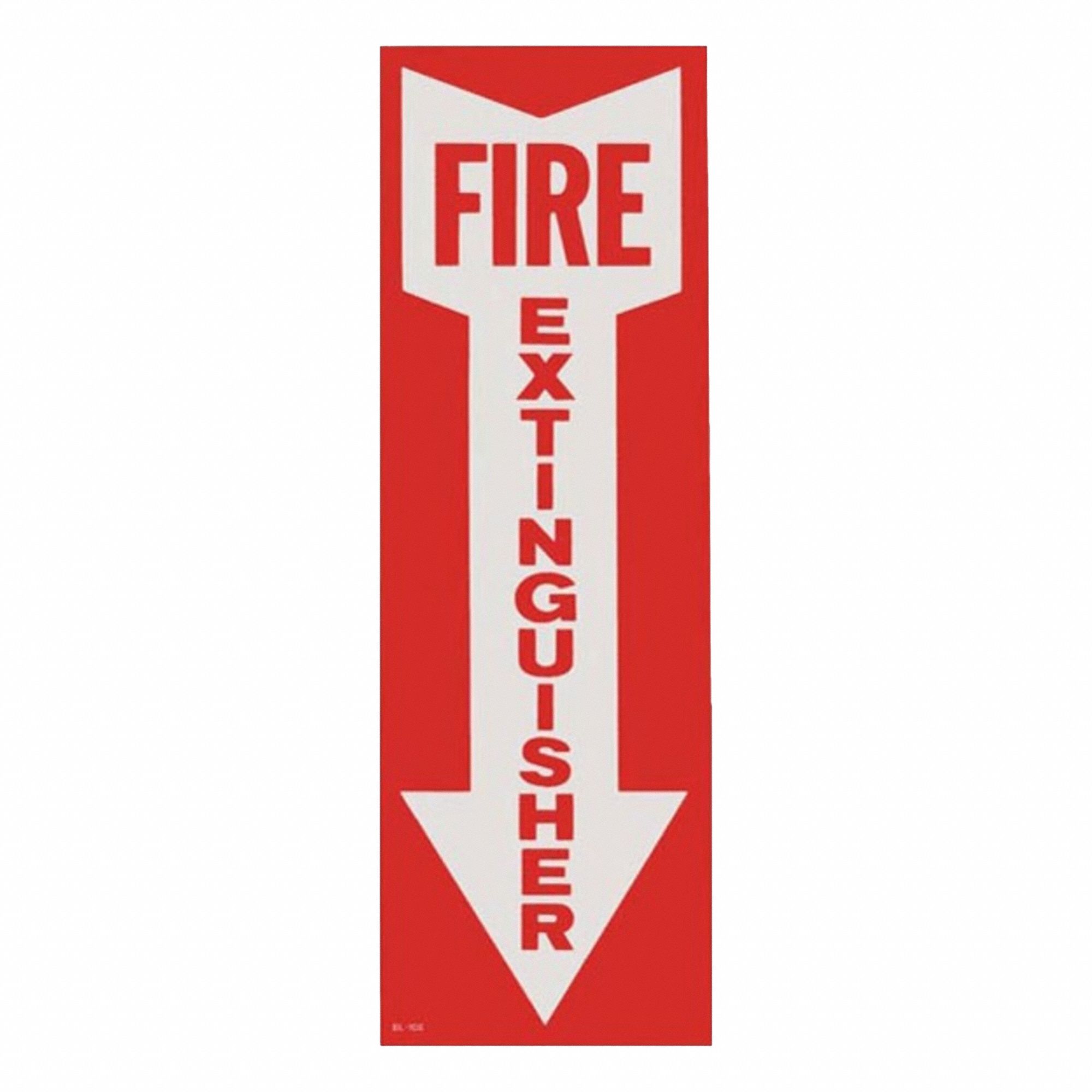 SIGN FIRE EXT ARROW 4X12 VINYL