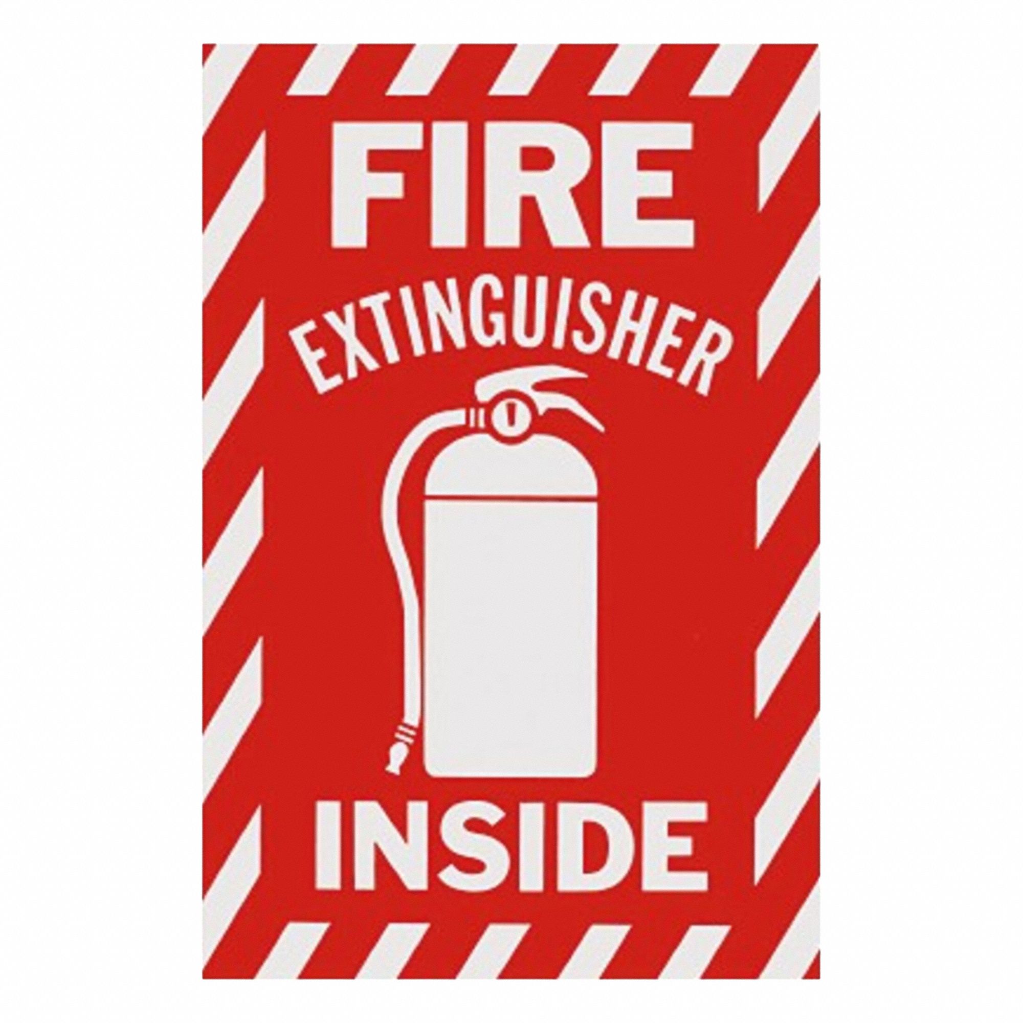 SIGN FIRE EXT INSIDE 6X9 S/S