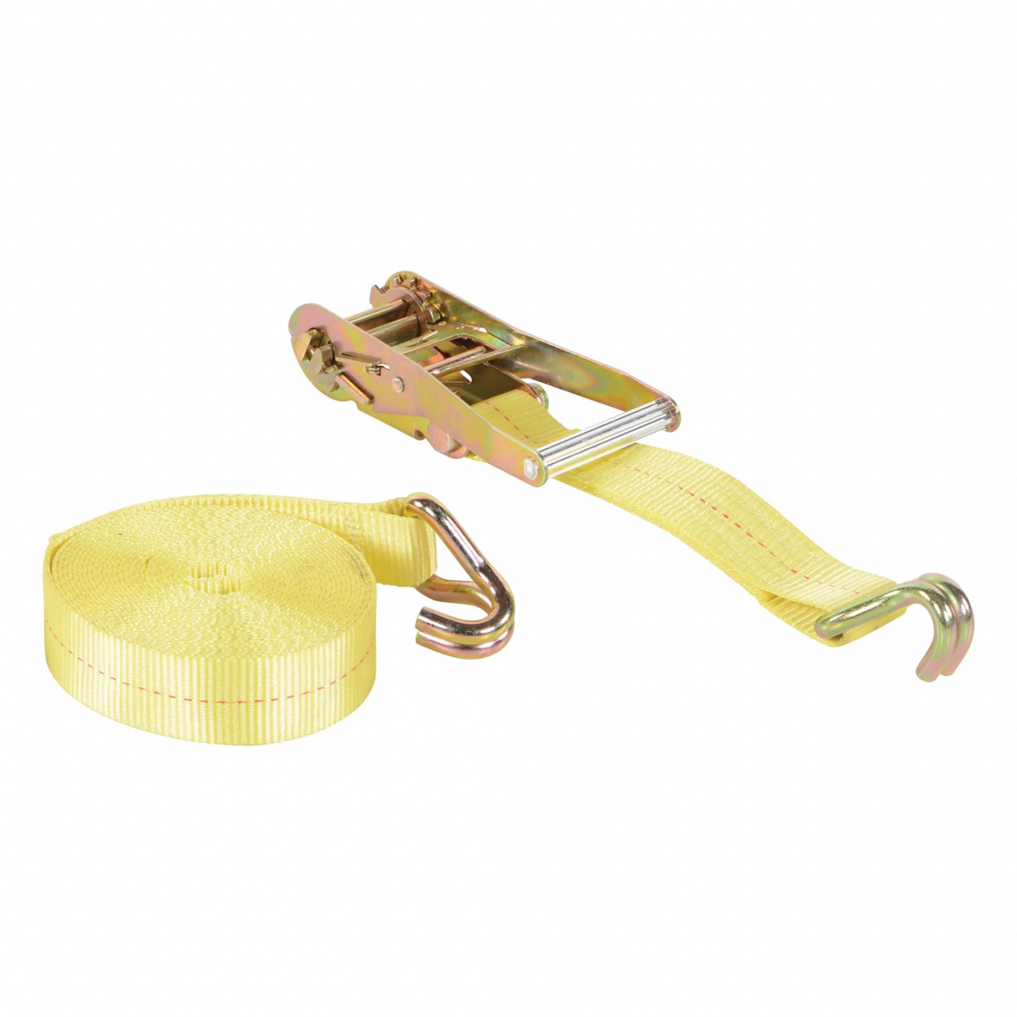 Ratcheting Cargo Strap With Rod Hook