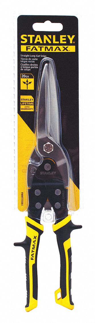 CUT SNIP, STRAIGHT, 11½ IN OVERALL L, 3¼ IN CUTTING L, STEEL, MULTI-COMPONENT, STEEL