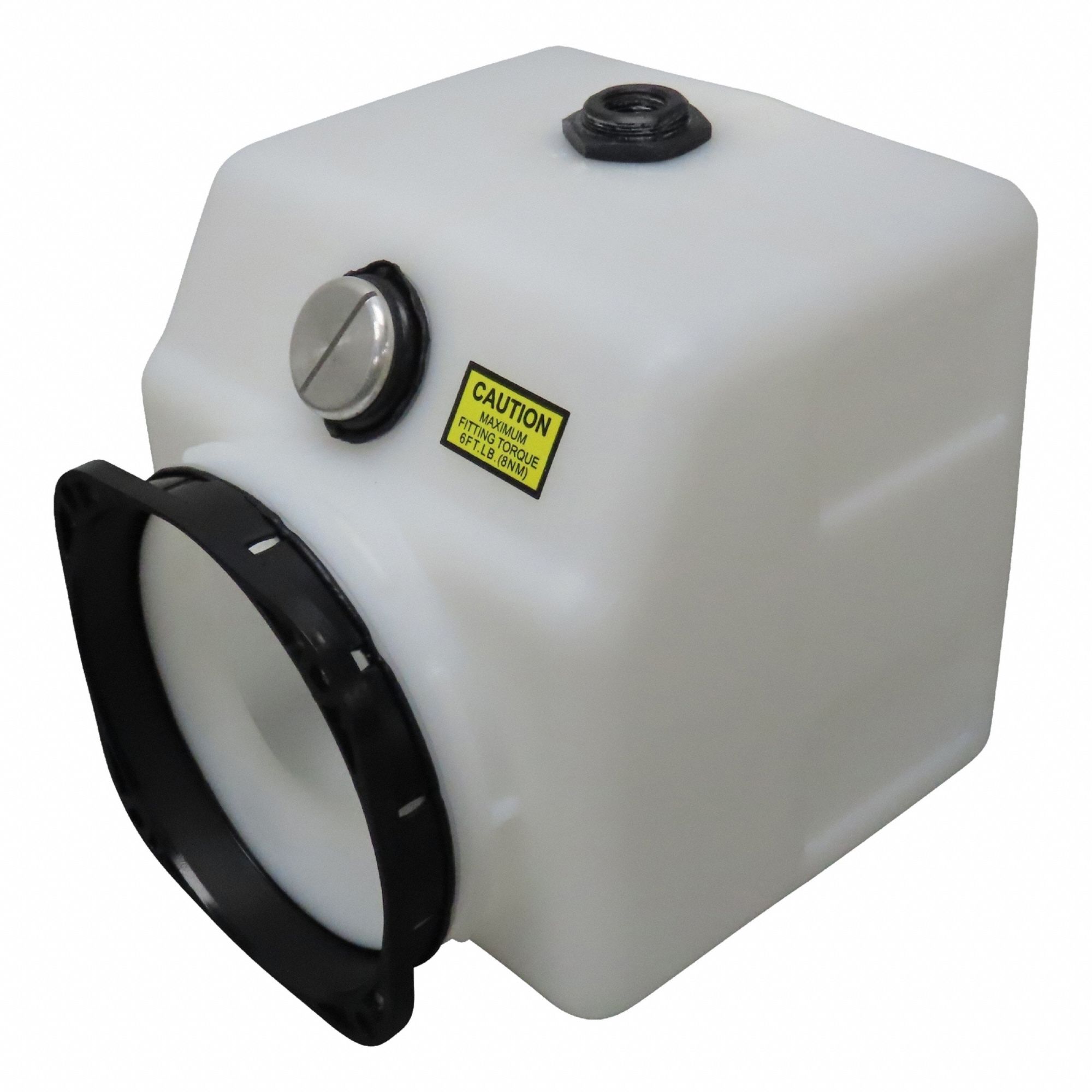 Reservoir Tank: 1 gal Reservoir Capacity, Square, Plastic, 170 mm Overall Lg