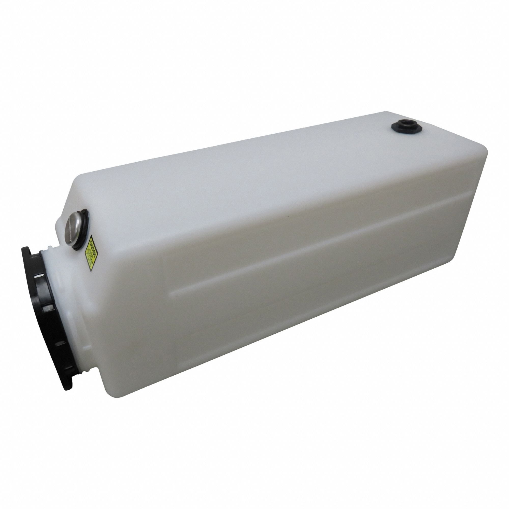 Reservoir Tank: 3 gal Reservoir Capacity, Square, Plastic, 170 mm Overall Lg