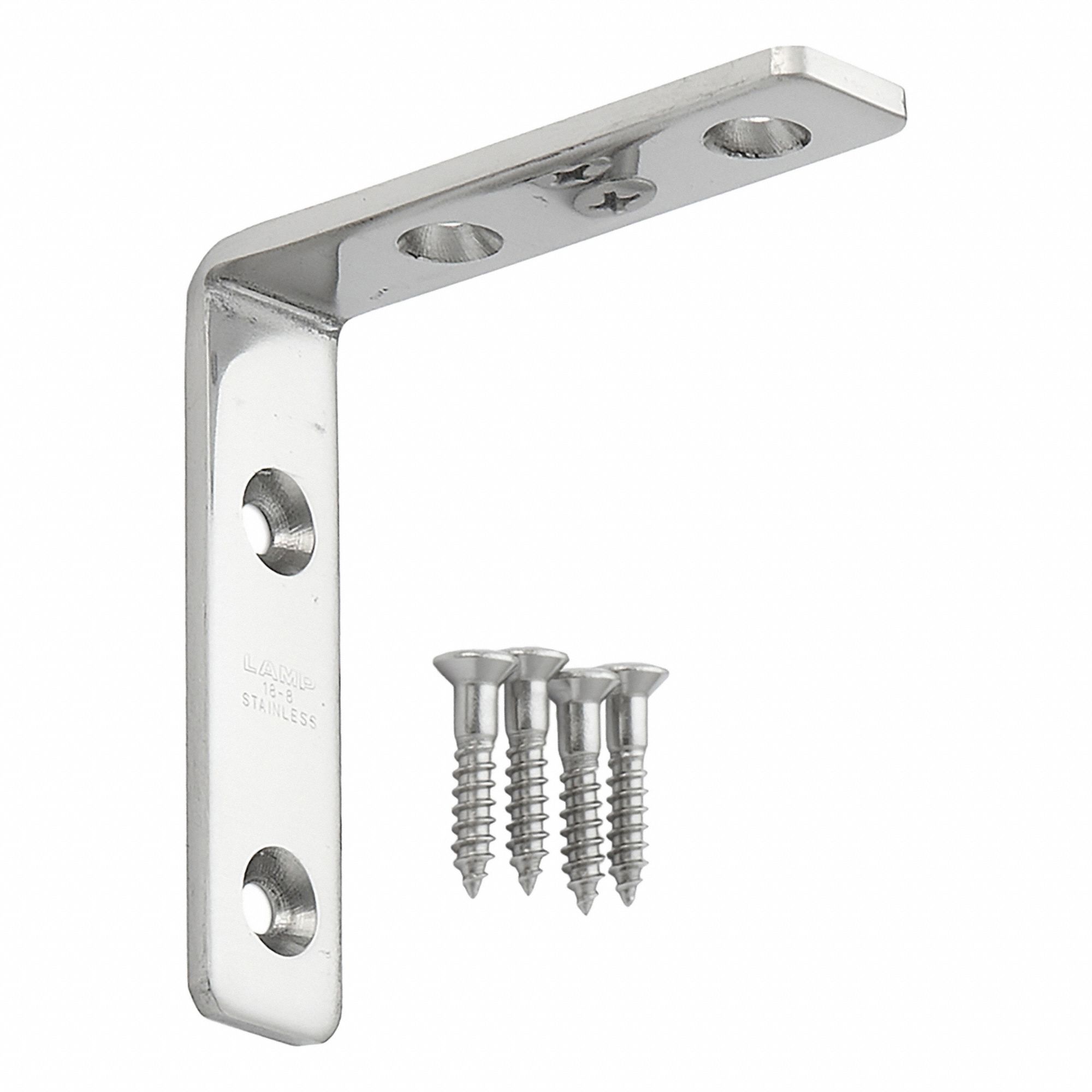 Shelf Bracket: 2 23/64 in Ht, 9 lb Capacity