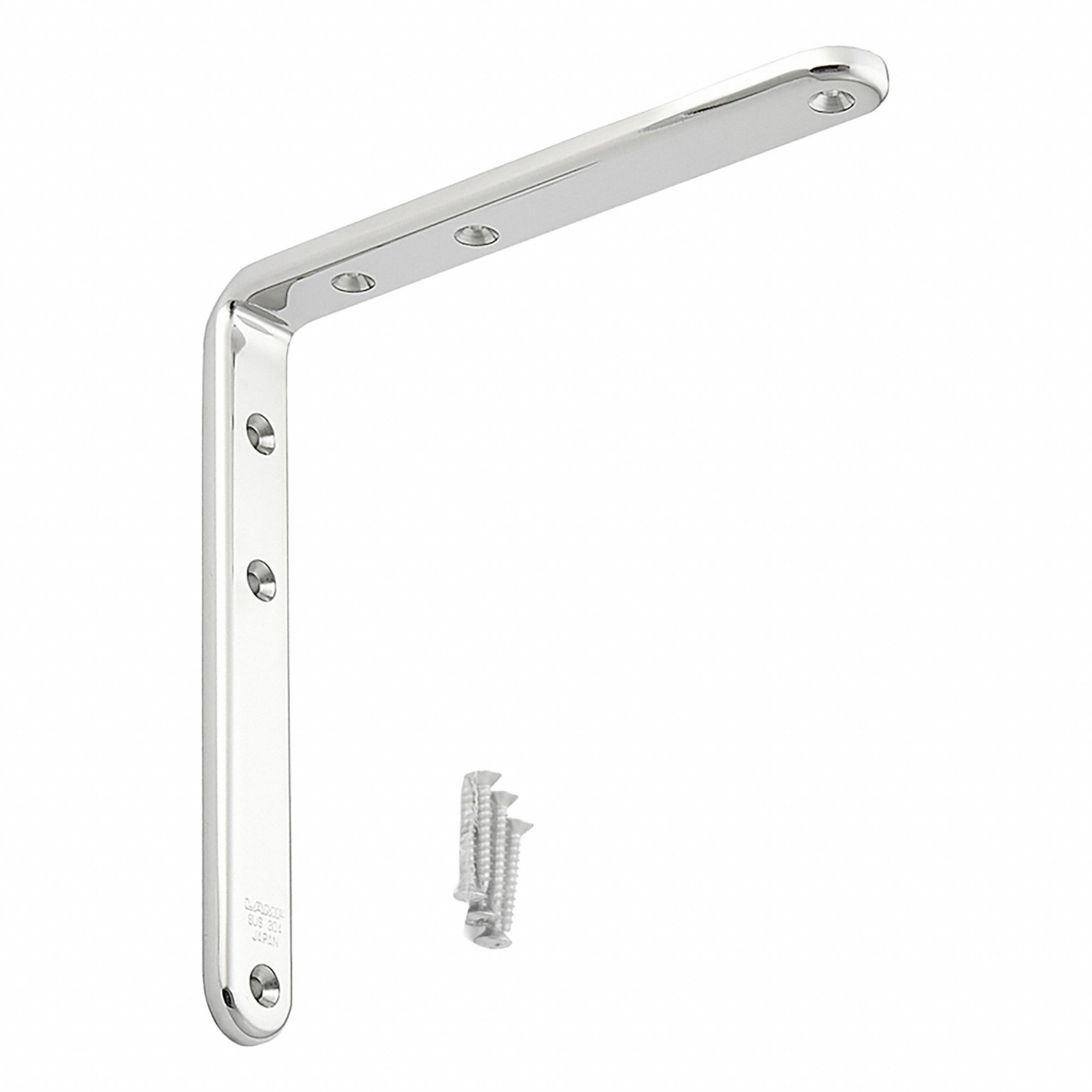 Shelf Bracket: 5 29/32 in Ht, 22 lb Capacity