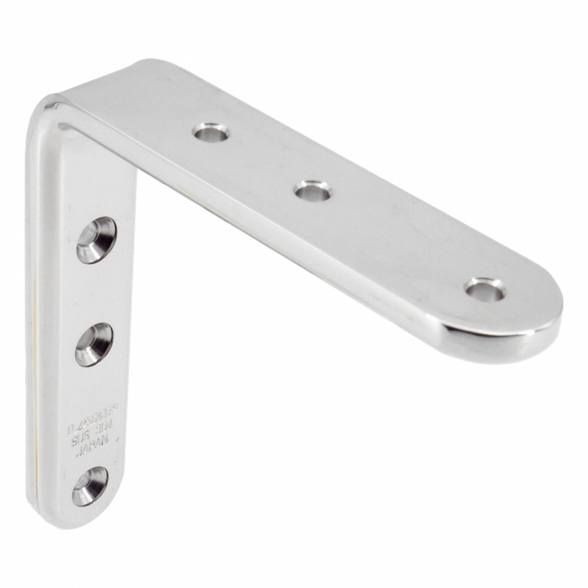Shelf Bracket: 3 35/64 in Ht, 37 lb Capacity