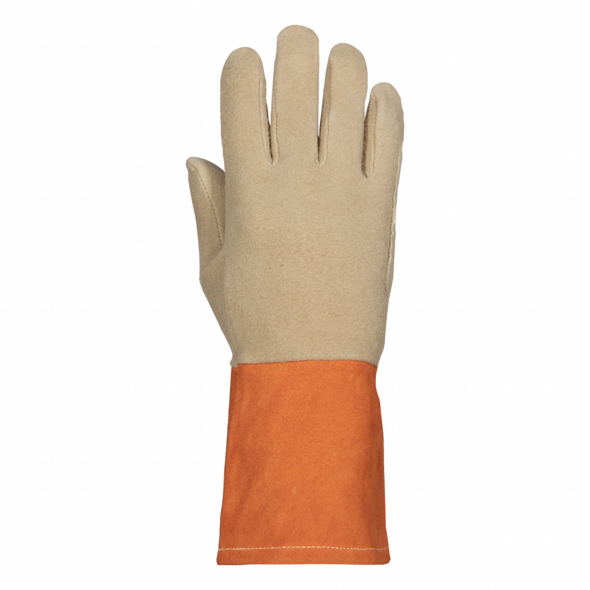 WELD GLOVES,TAN,4.5IN,DEER LEATHER,WOMEN