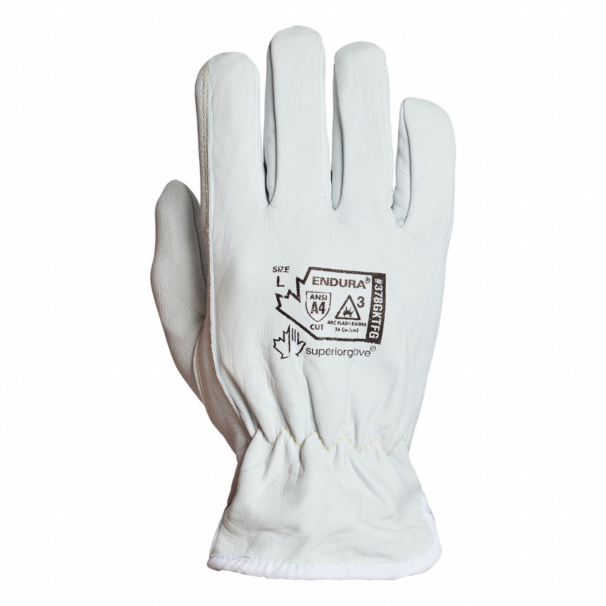 Superior Goatskin Leather Work Gloves – Kevlar Lined Cut Resistant