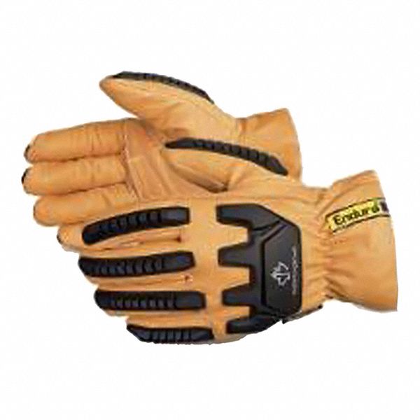 GLOVES, 2XL, GOAT LEATHER, BROWN, PR