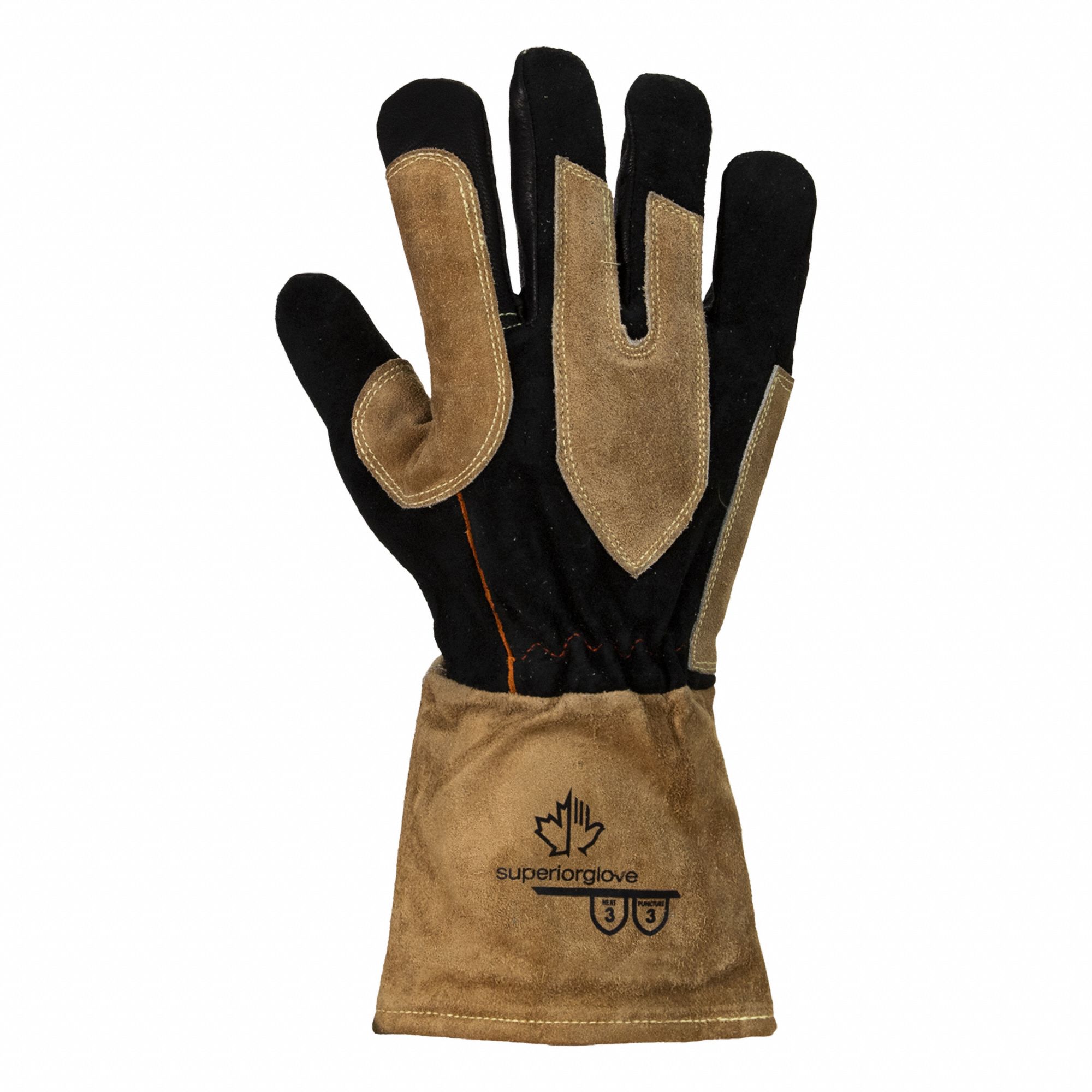 GLOVES,GOAT LEATHER,BLACK,M,PR