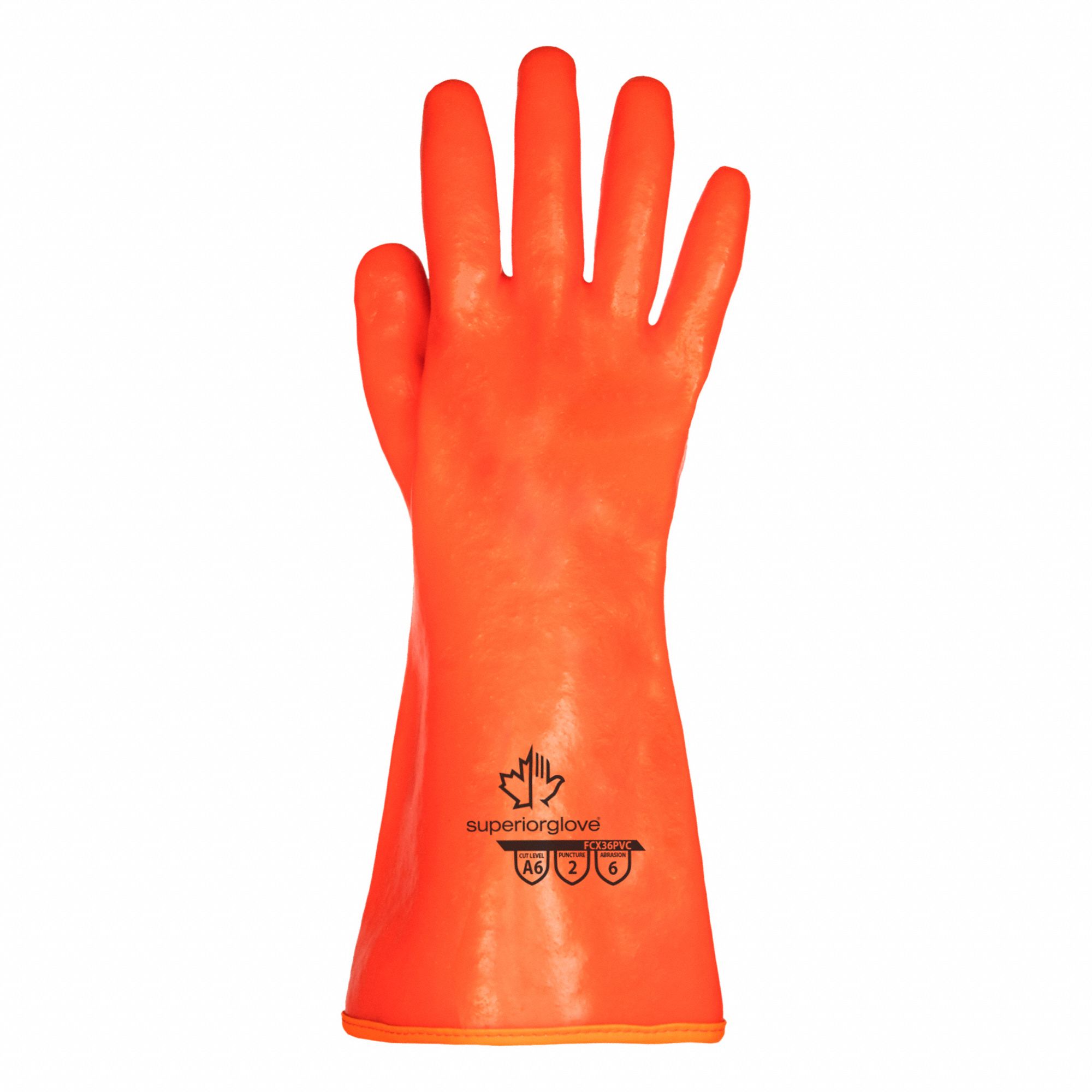 GLOVES,CUT A6,CHEMICAL PVC,SIZE 8,PR