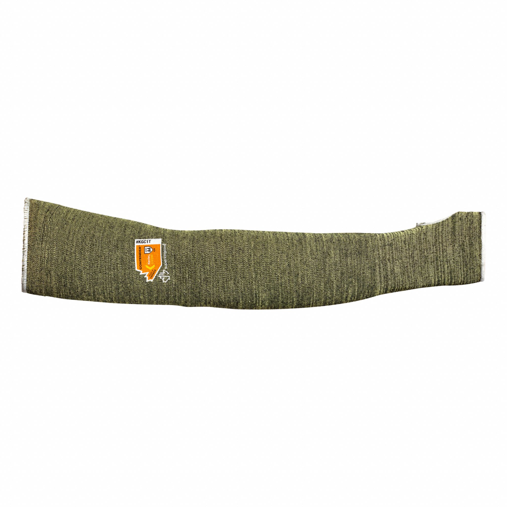 FLAME RESISTANT SLEEVE,GREEN,ELASTIC,M
