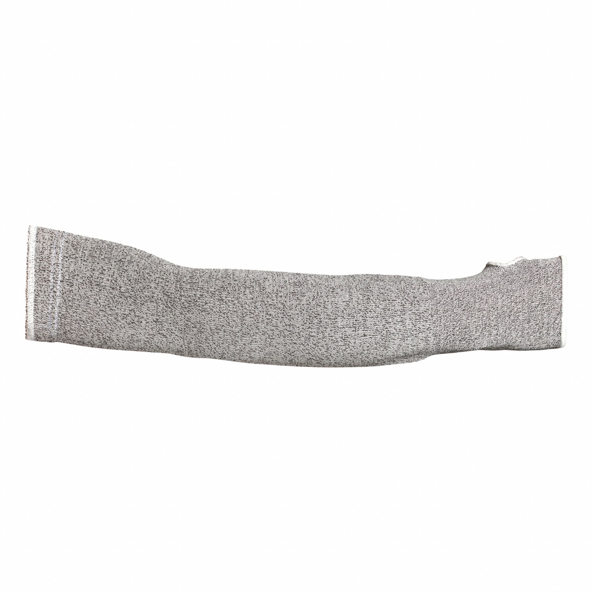 SLEEVE, CUT-RESISTANT, ELASTIC ARM BANDS, SILICONE FREE, X-LRG, 18 IN, GREY, TENACTIV, PR