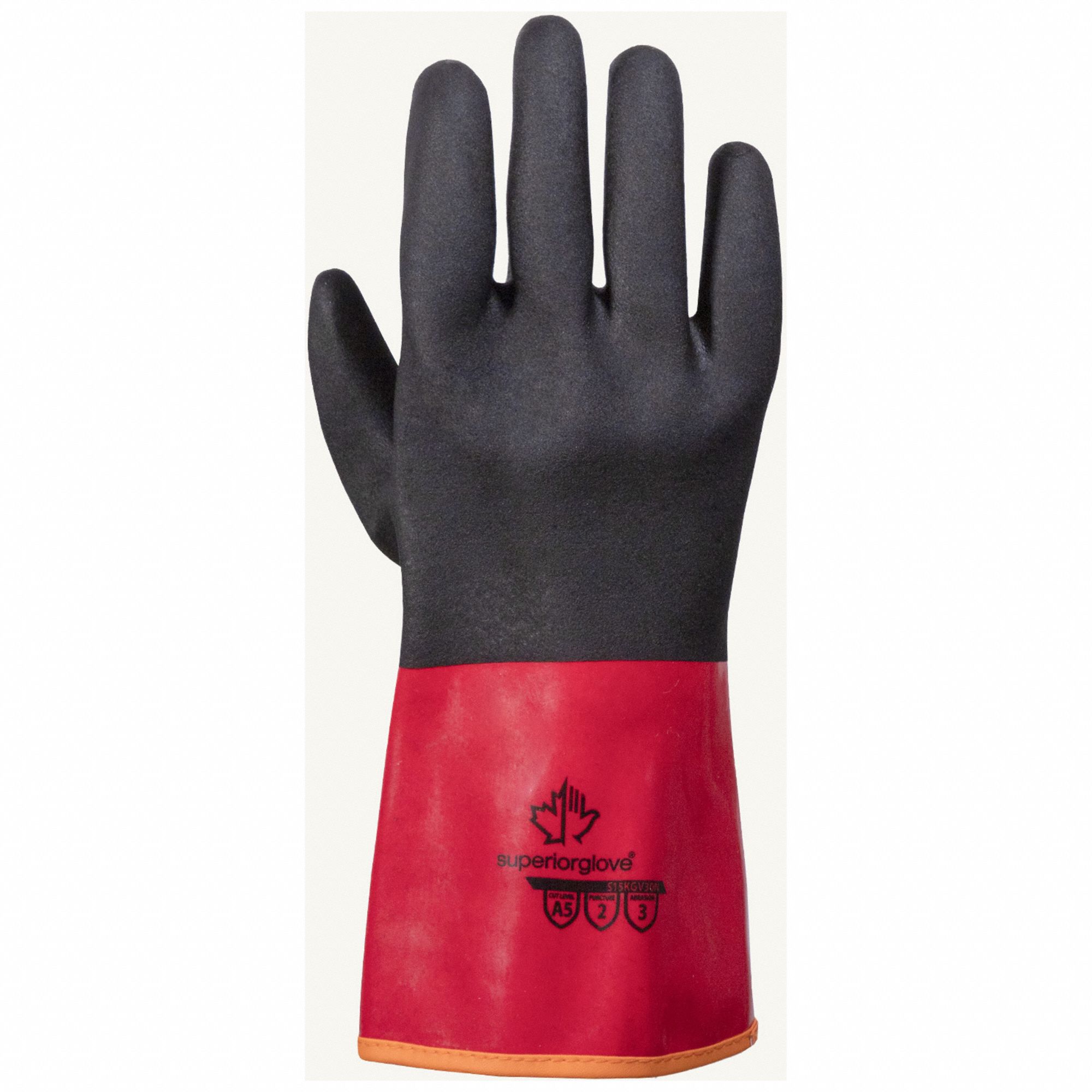 CHEMICAL-RESISTANT GLOVES, ANSI CUT LEVEL A5, CUFF, SIZE 10