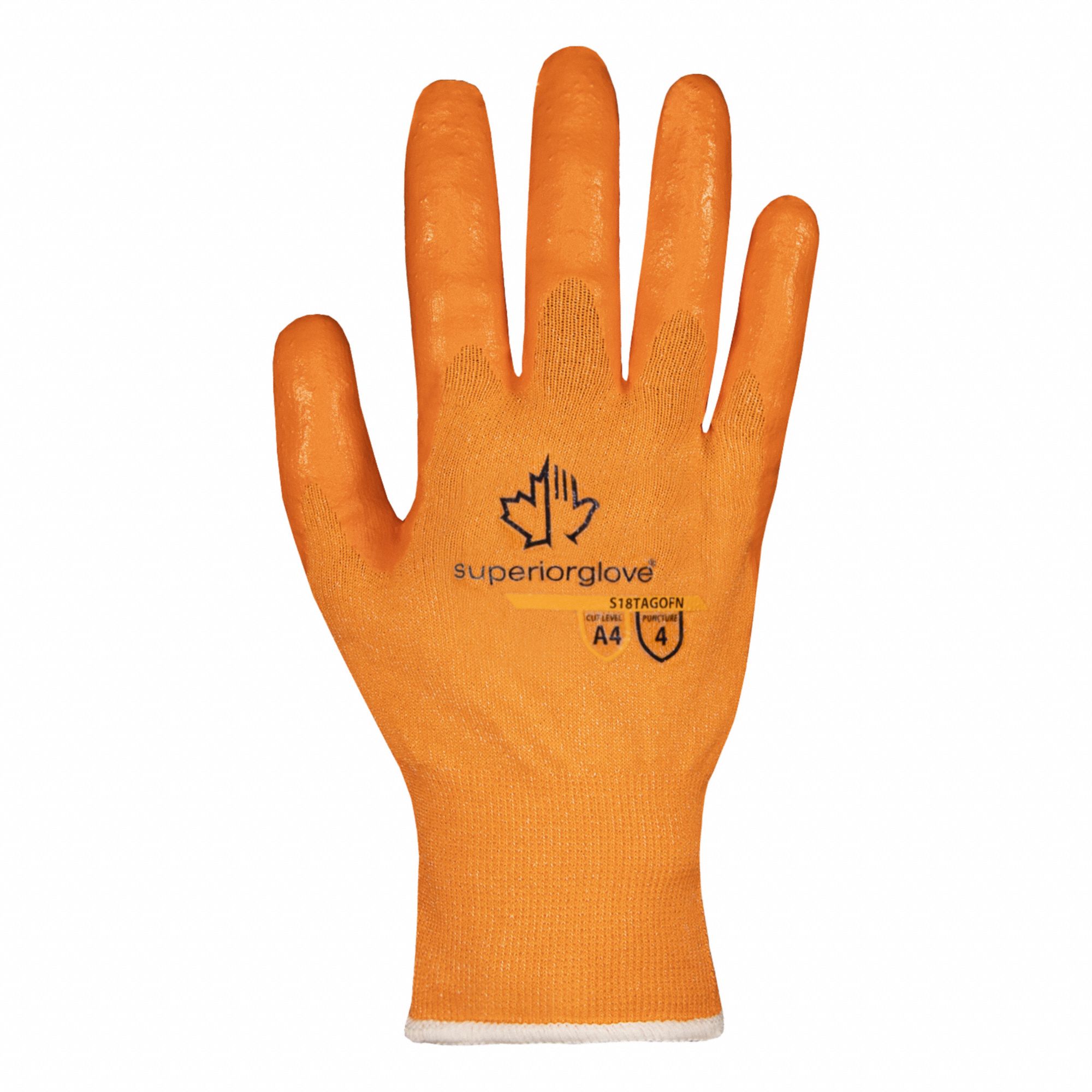 GLOVES,ORANGE HIVIZ ESD,CUT A4,PR