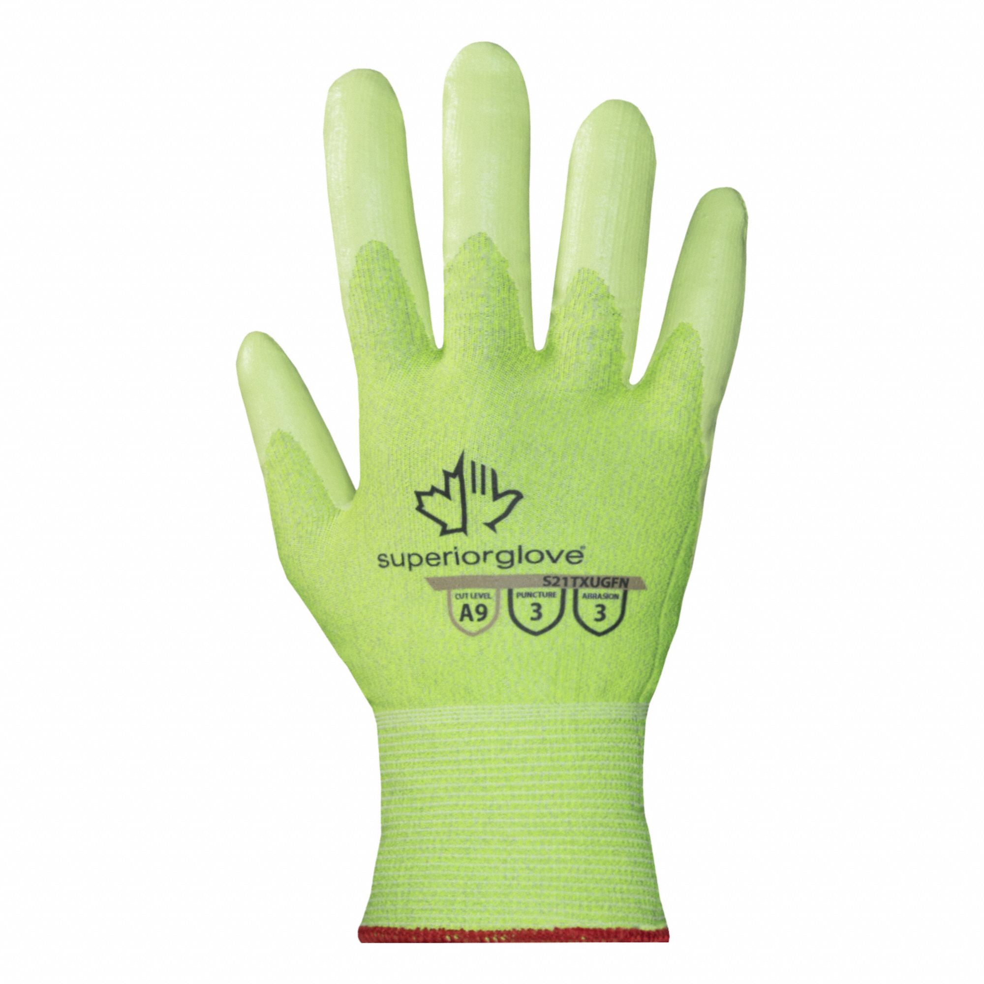 GANTS, HAUTE VIS, COUPURE A9,MOUSSE NITR