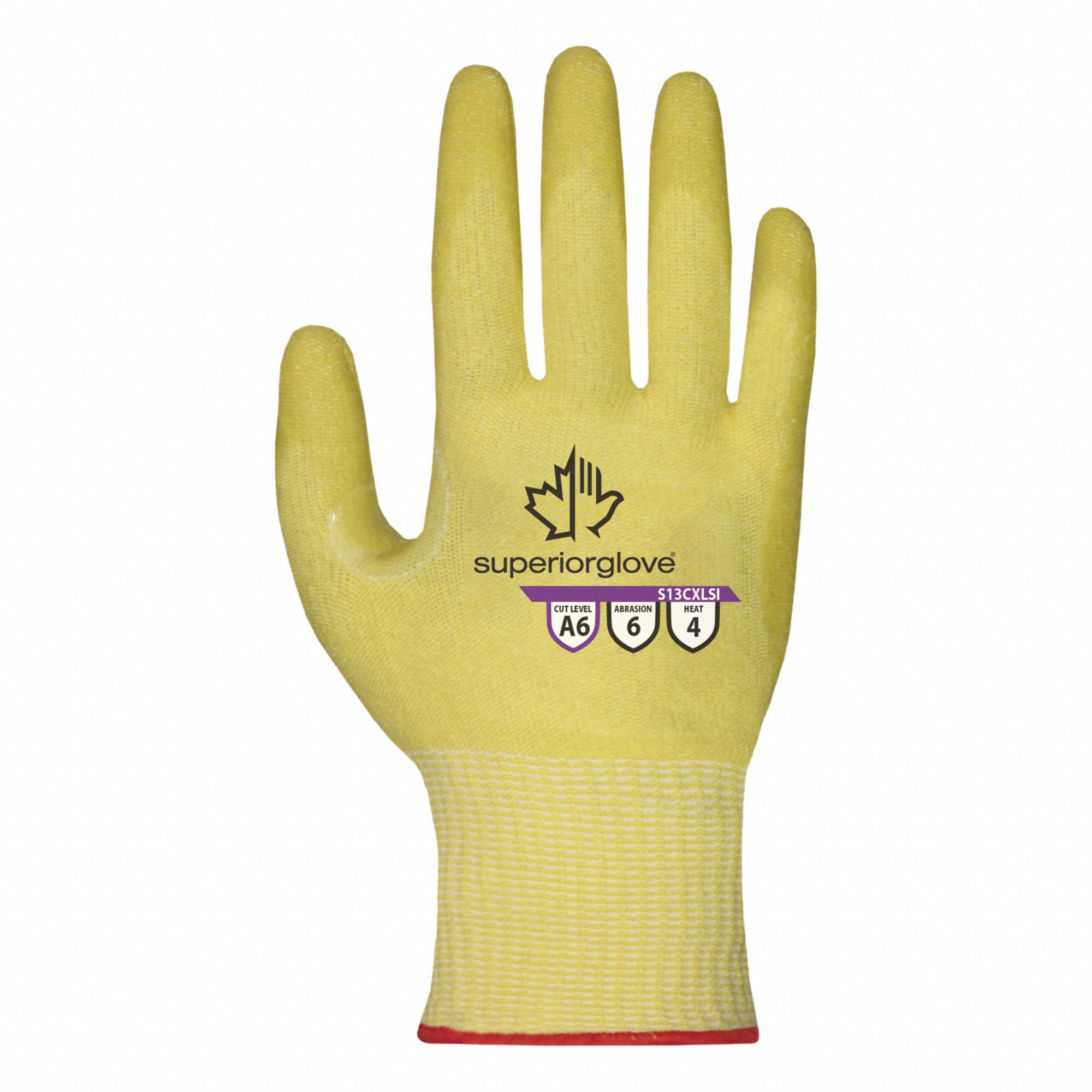 HEAT RESISTANT GLOVES,A6,YELLOW,SIZE 9