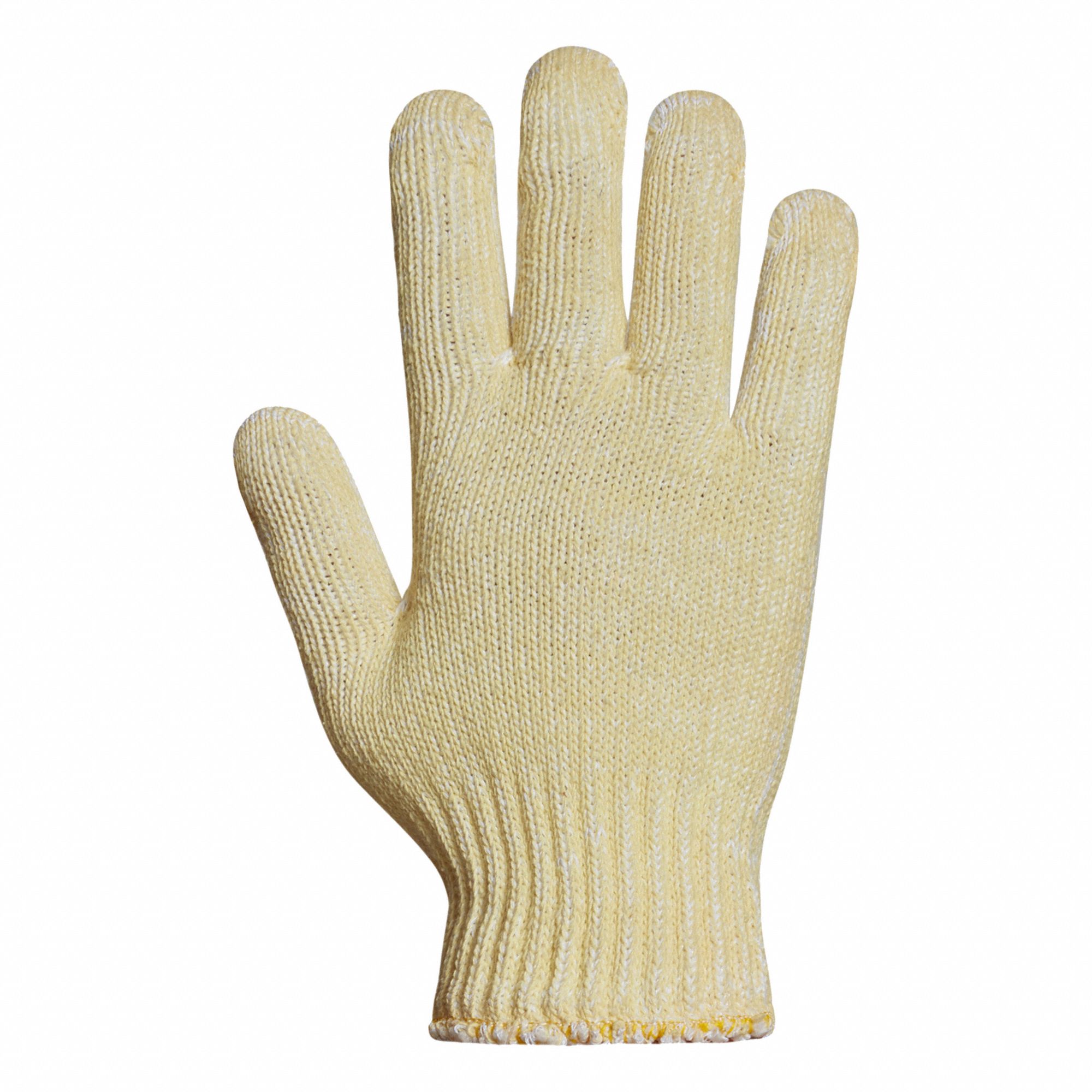 GLOVES, HEAT- CUT-RESISTANT, PLASTIC INJECTION, KNIT CUFF, YELLOW, XX-LARGE, PR