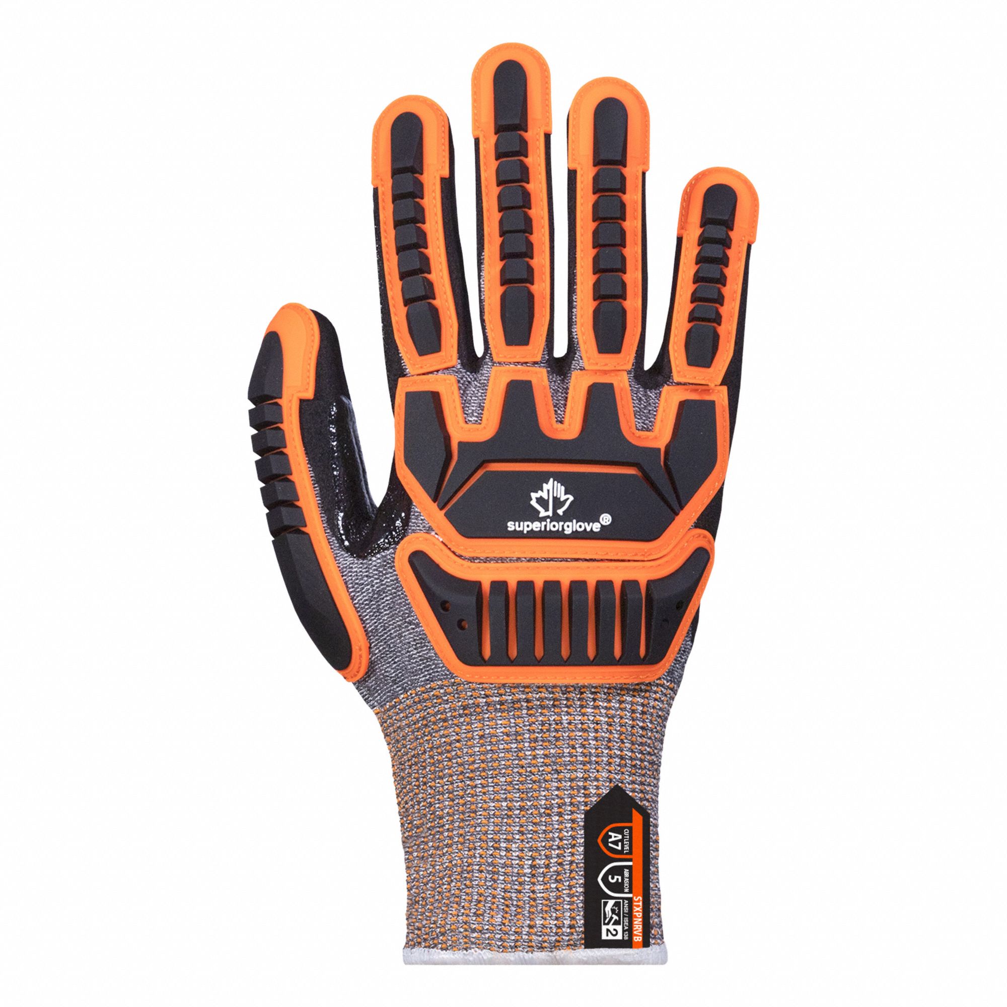 GANTS RESIST COUP ET CHOCS, GRIS, 8