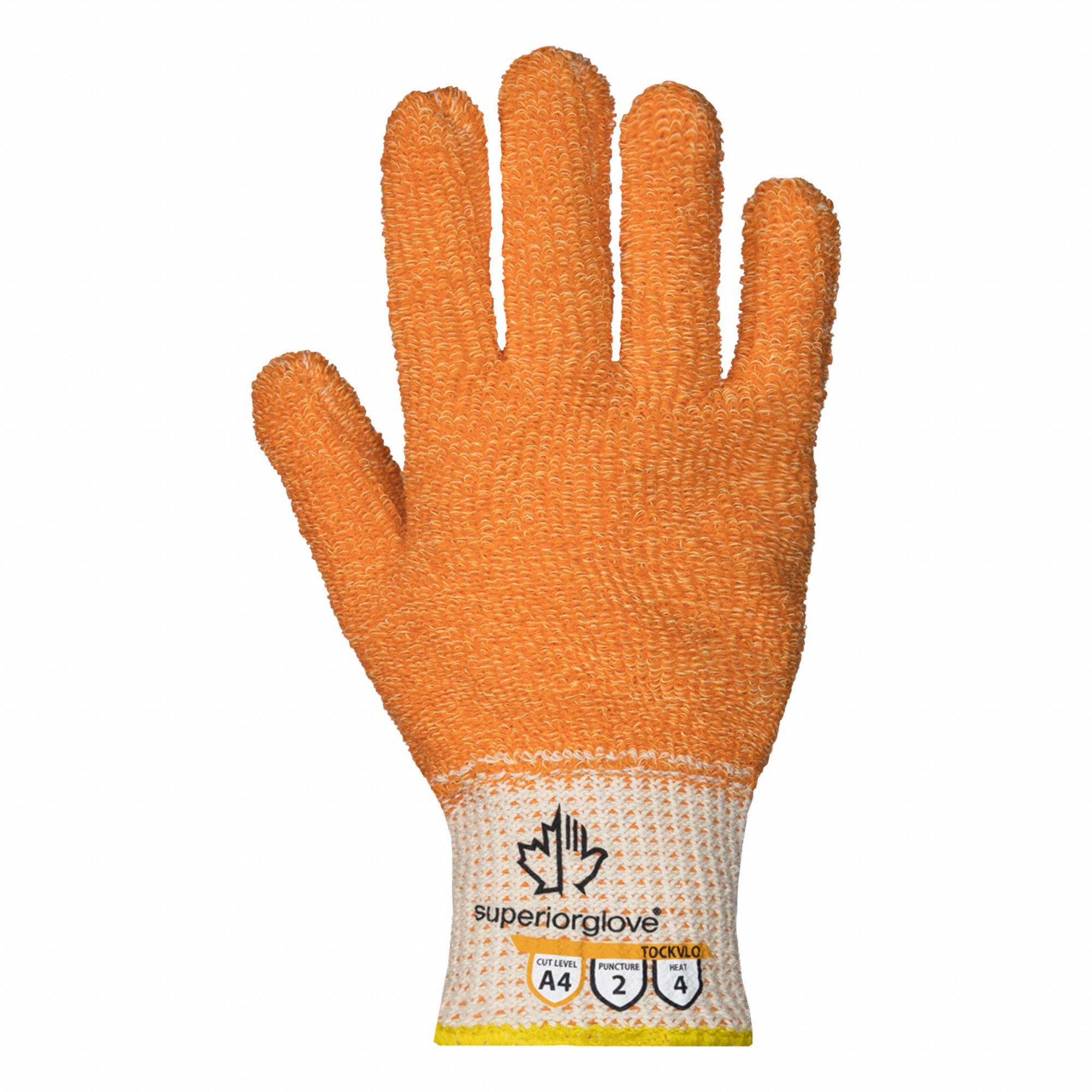 HEAT PROTECTION GLOVES,A4,ORANGE,SIZE 7