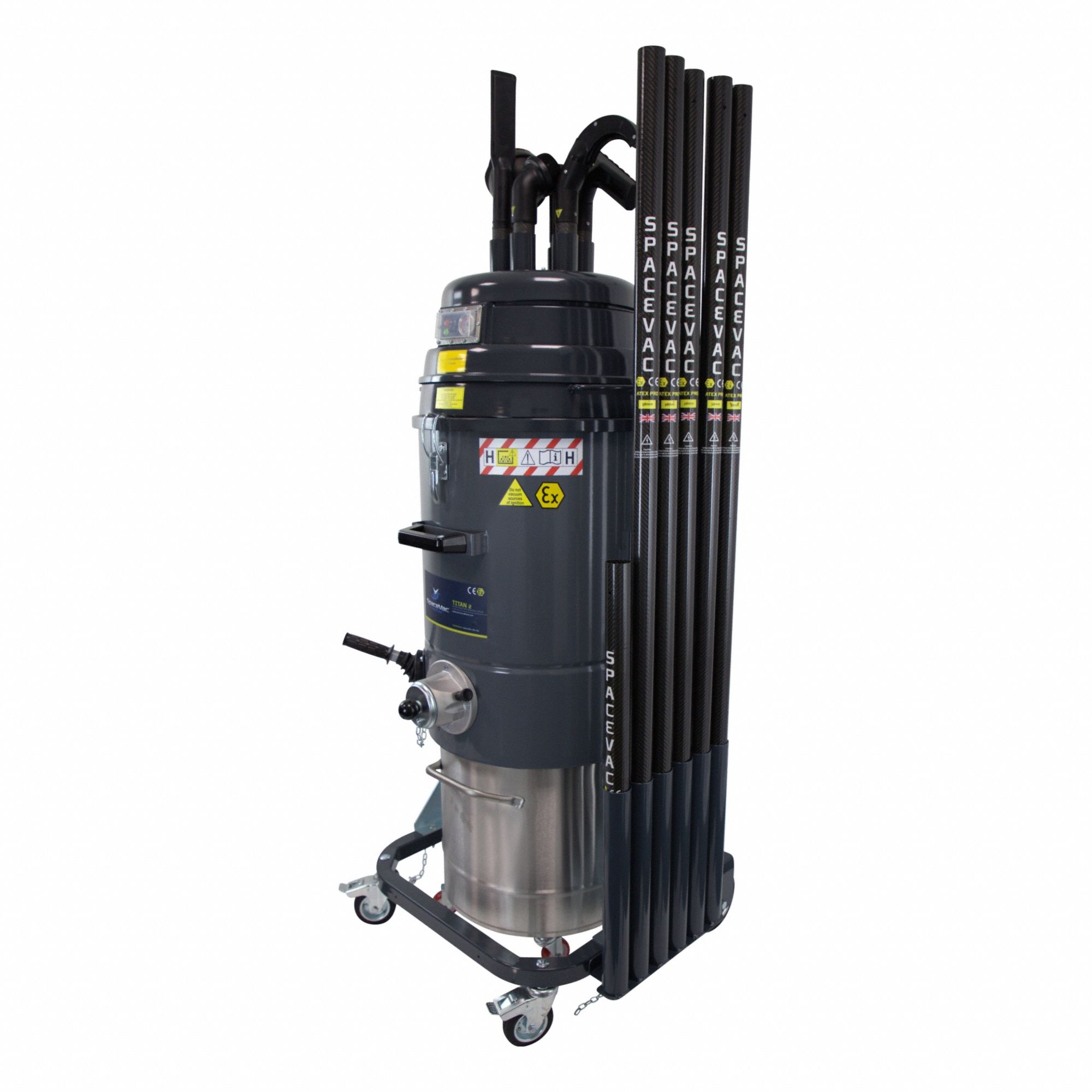 SPACEVAC, For Industrial Vacuum, For 1 1/2 in Hose Dia, Internal Ultra ...