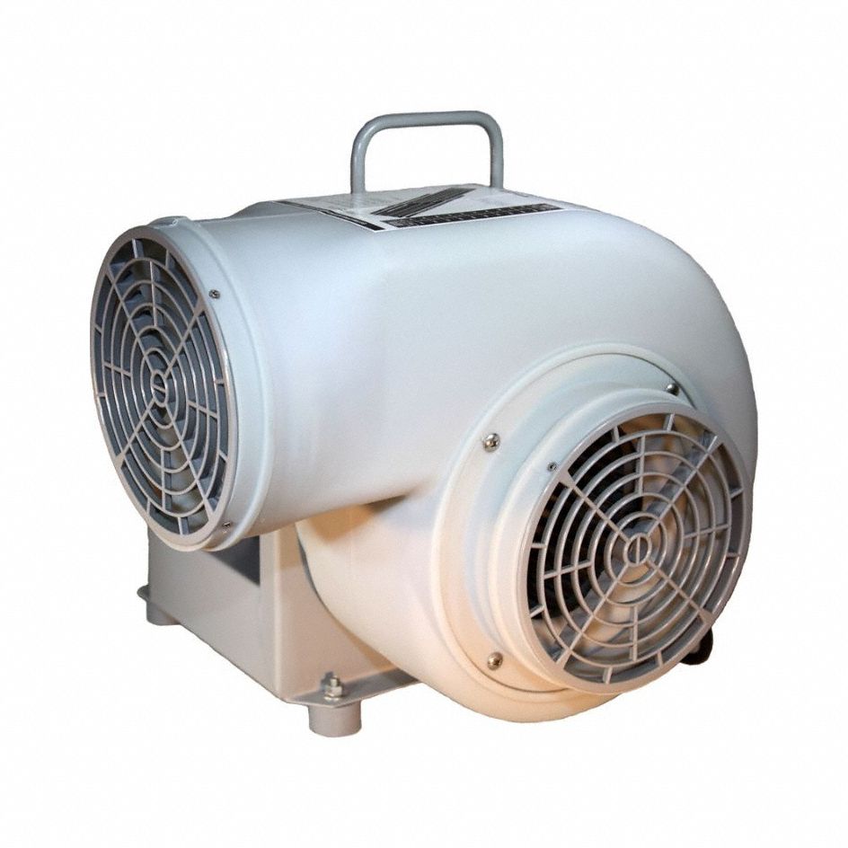 CONFINED SPACE BLOWER, 115 V AC, 8 IN DUCT DIAMETER, &frac12; HORSEPOWER, GREY