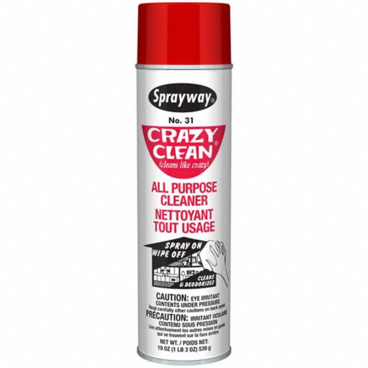 Sprayway Crazy Clean All Purpose Cleaner I Wipe on Wipe off – Wipe