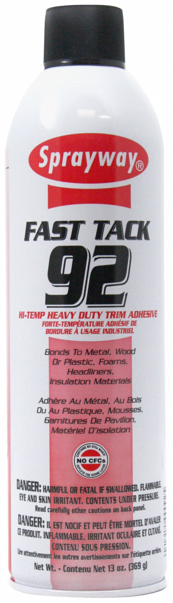 SPRAYWAY, Fast Tack 92, Gen Purpose, Spray Adhesive 21GR36SW092