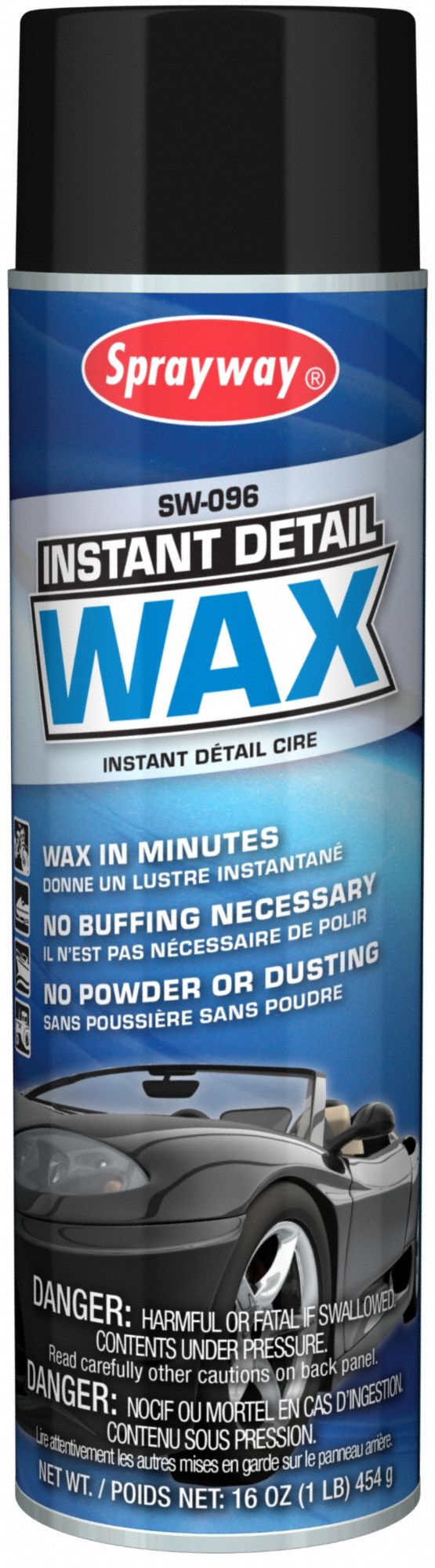 SPRAYWAY, Wax, 20 fl oz Container Size, Detailing Wax 45C011SW096 Grainger