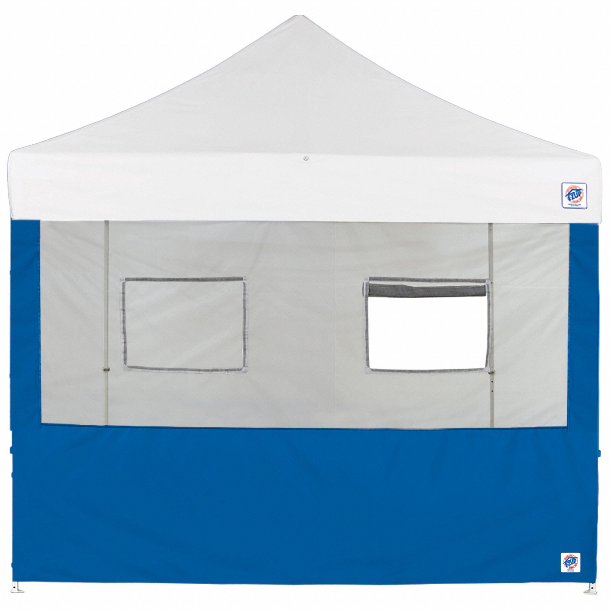 E-Z UP, Blue, (2) Serving Windows/Truss Clips, Food Booth Sidewall