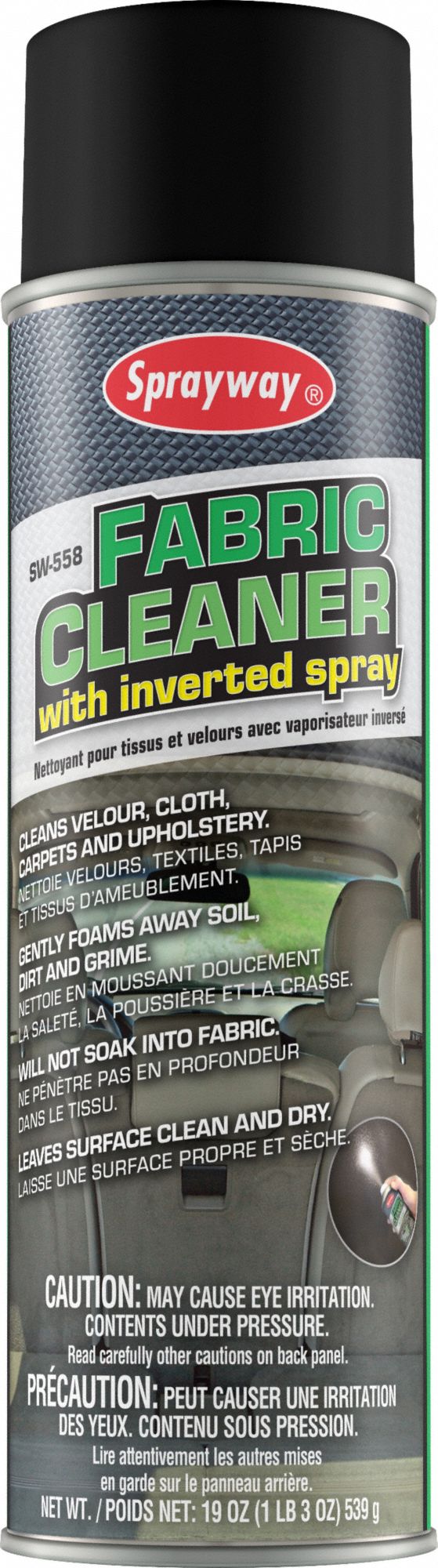 SPRAYWAY, Solvent, Aerosol, Fabric Cleaner 45C016SW558 Grainger