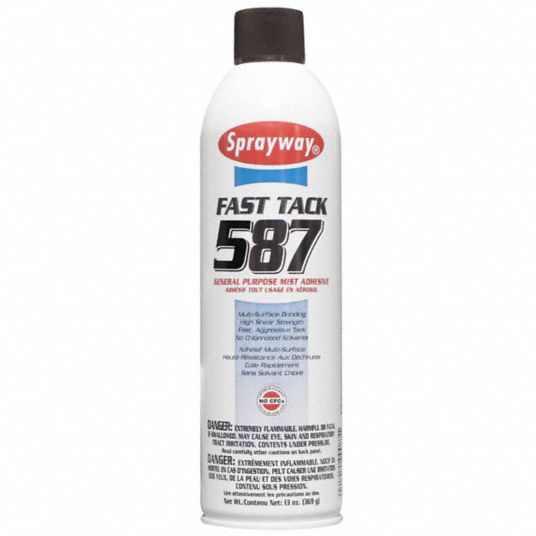 SPRAYWAY, Fast Tack 587, Gen Purpose, Spray Adhesive 400K23SW587 Grainger