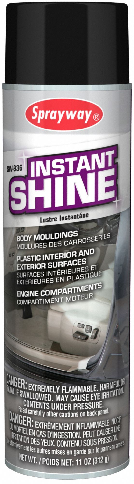 Multi-Purpose Shine: Solvent, Liquid, Exterior/Interior, Can, 20 fl oz Container Size