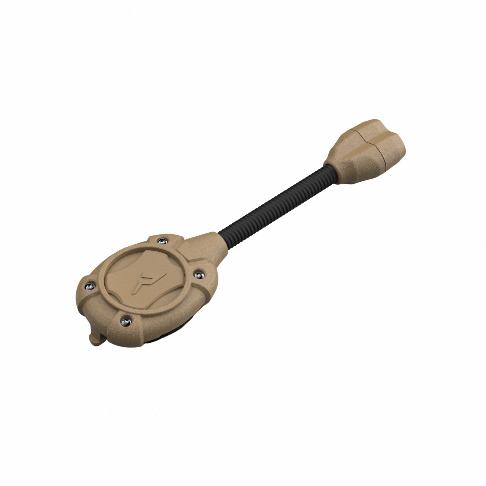 Helmet light: 10 lm, 10 hr Run Time at Max. Brightness, 9 Light Outputs, Tan, 2 CR2016, Flood