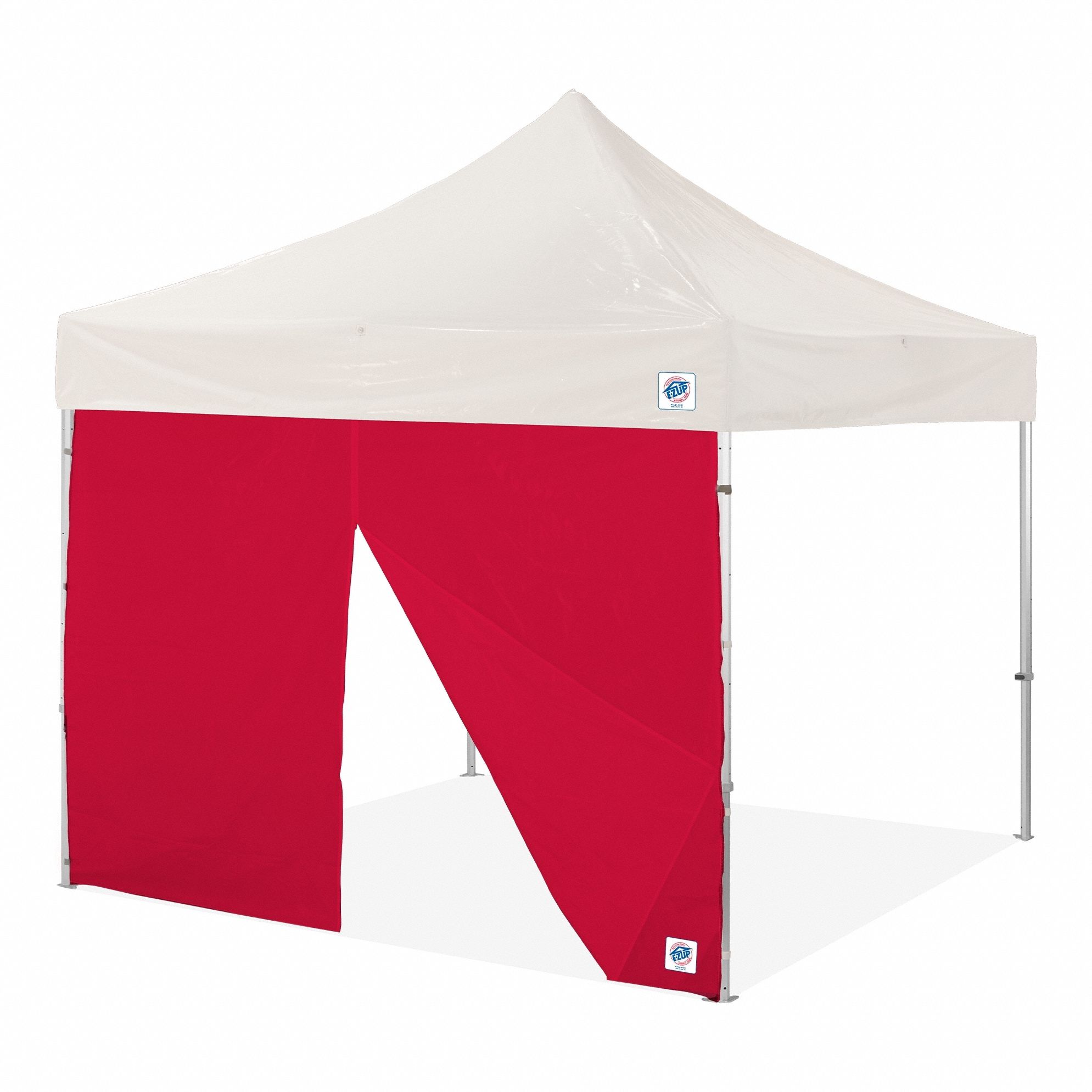 Sidewall: Red, Cover Bag/Truss Clips, Vinyl, 120 in Overall Wd, 120 in Overall Ht, SWVMZ10RD