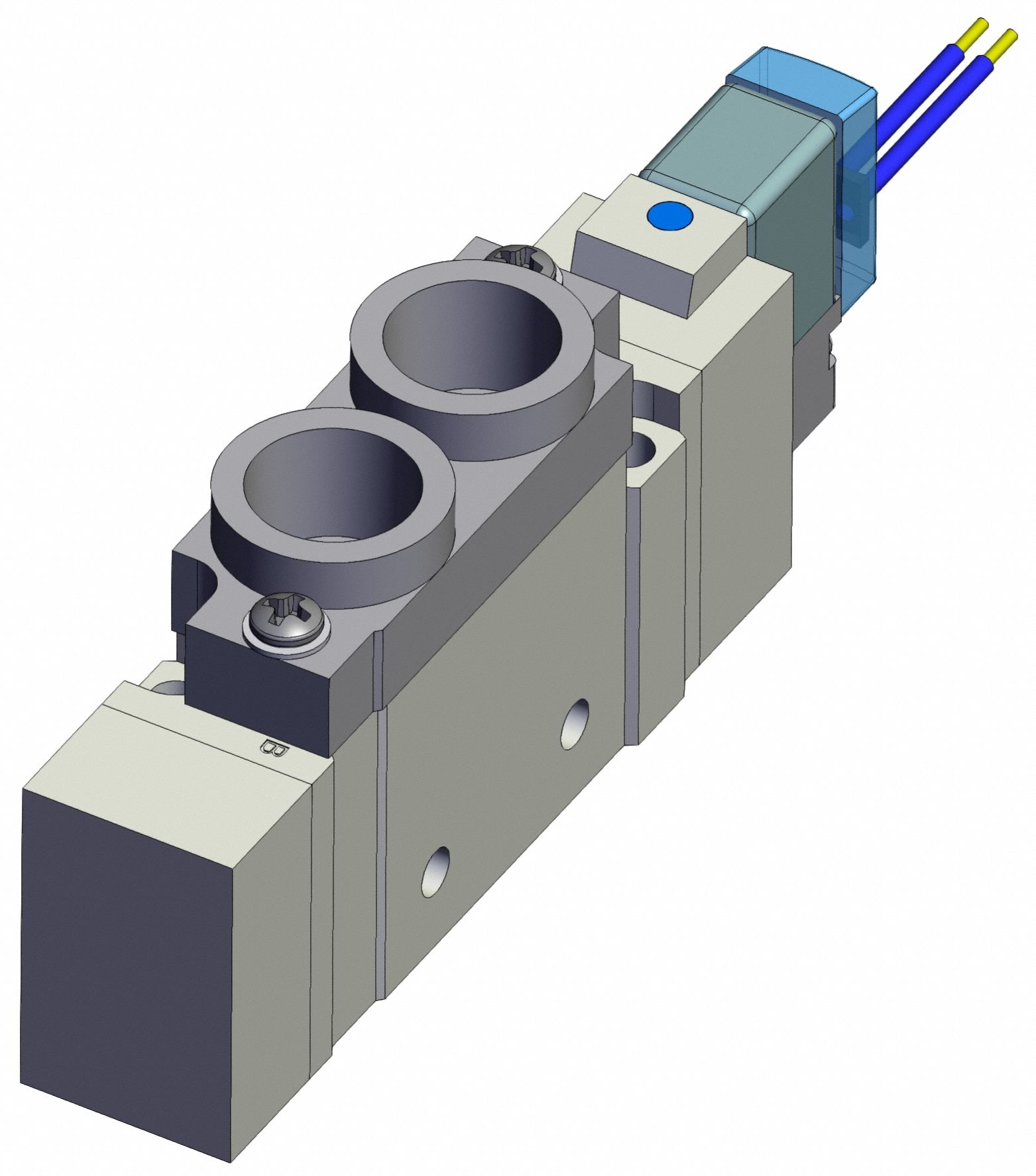 Solenoid Valve: SY7000 Series, Single Solenoid, Five-Way / Two-Position, 5 Ports, 24V DC, SY7000