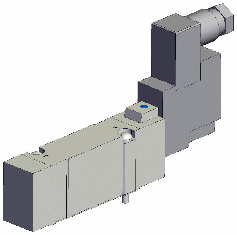 Solenoid Valve: SY7000 Series, Single Solenoid, Five-Way / Two-Position, 5 Ports, 110V AC, Female