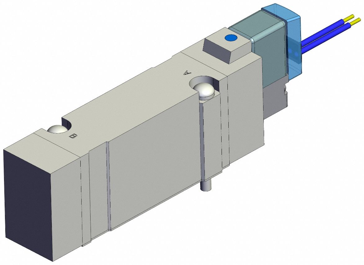 Solenoid Valve: SY7000 Series, Single Solenoid, Five-Way / Two-Position, 5 Ports, 110V AC, Female