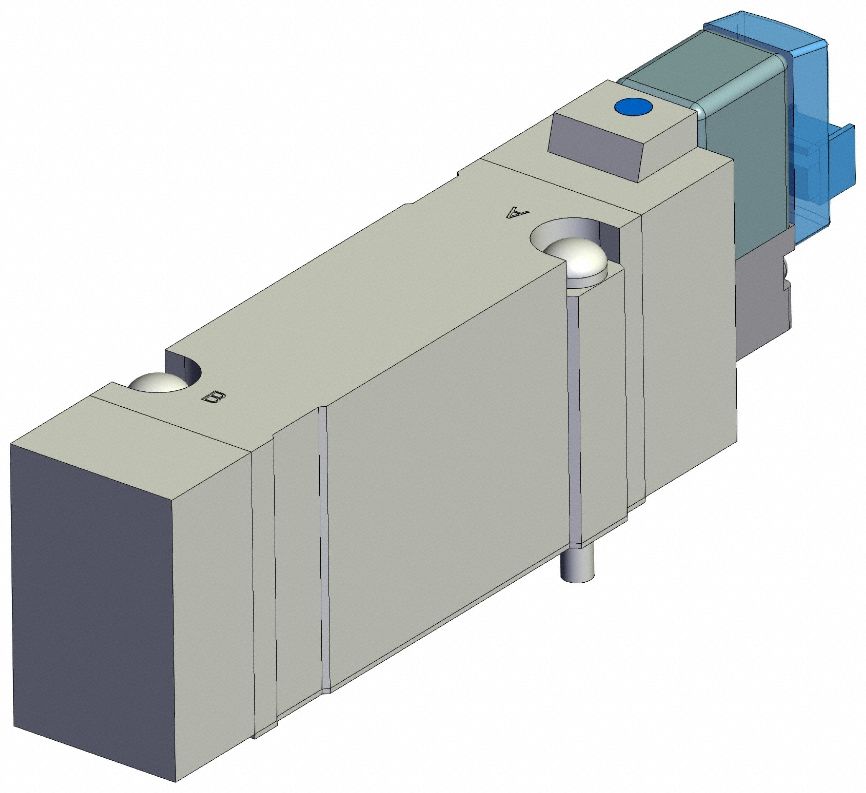 Solenoid Valve: SY7000 Series, Single Solenoid, Five-Way / Two-Position, 5 Ports, 110V AC, Female