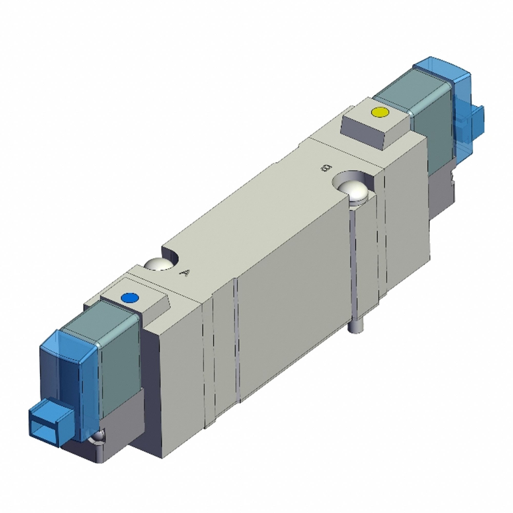 Solenoid Valve: SY7000 Series, Double Solenoid, Five-Way / Two-Position, 5 Ports, 24V DC, Female